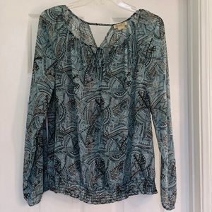 L Lucky Brand Blouse in excellent condition!